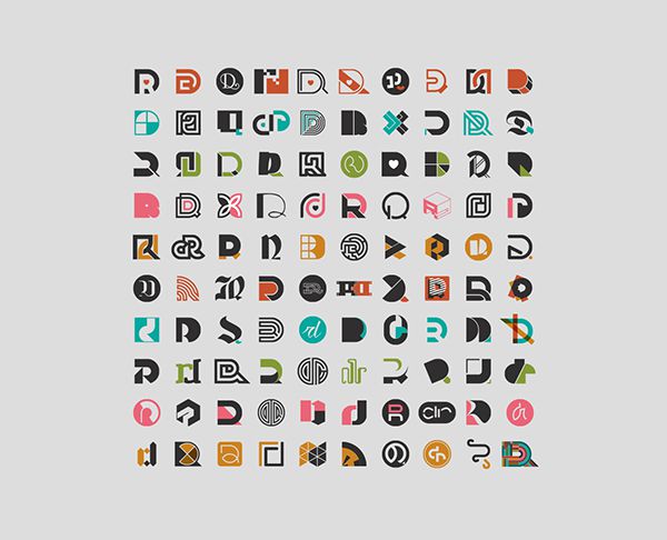 100 DR / RD logo's on Behance