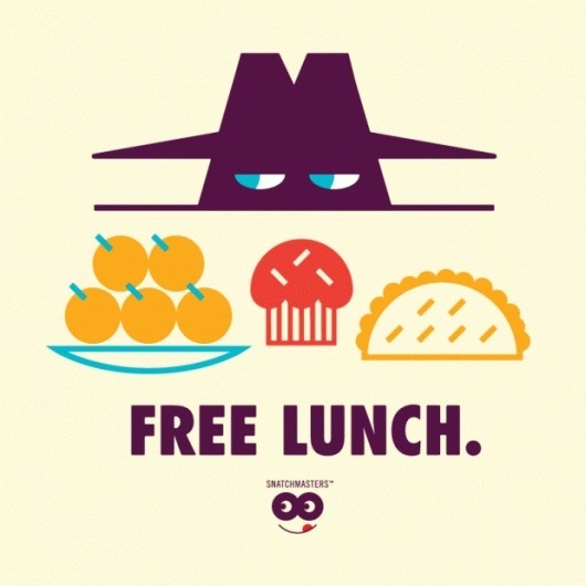 Tim Lahan #lunch #illustration #free