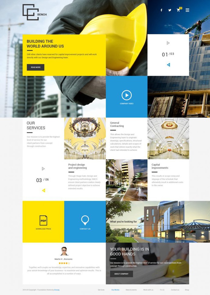 Website design templates
