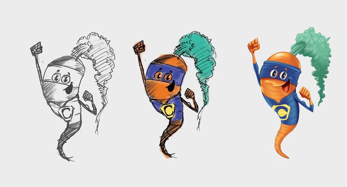 Creative Mascot Design #branding #health #carrot #illustration #mascot #design #creation #creative