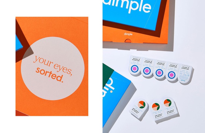 Dimple Brand Identity - Mindsparkle Mag Dari Israelstam, Founder & Creative Director of Universal Favourite created a user-centric brand identity for Dimple. #logo #packaging #identity #branding #design #color #photography #graphic #design #gallery #blog #project #mindsparkle #mag #beautiful #portfolio #designer