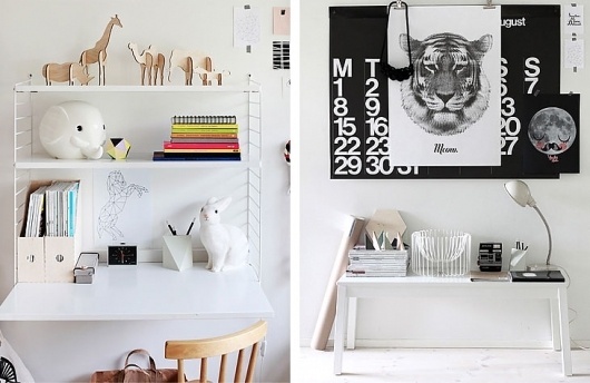 Google Reader (12) #interior #white #minimalistic #calendar #black #ambient #tiger