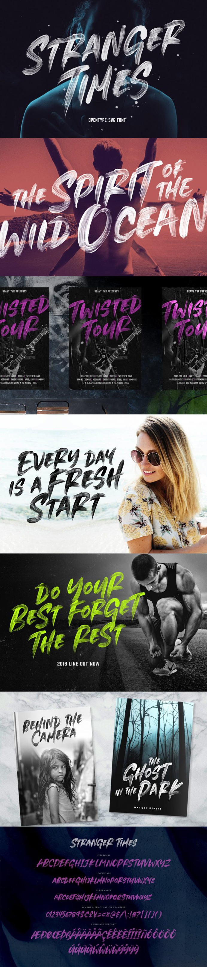 Stranger Times – OpenType SVG Font