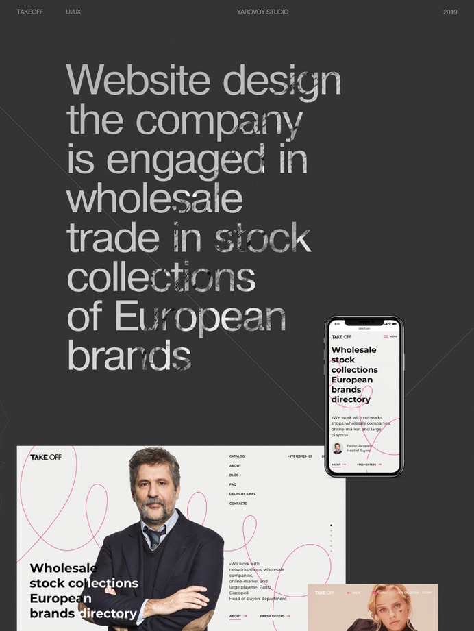 TAKEOFF — design site company for sale clothes