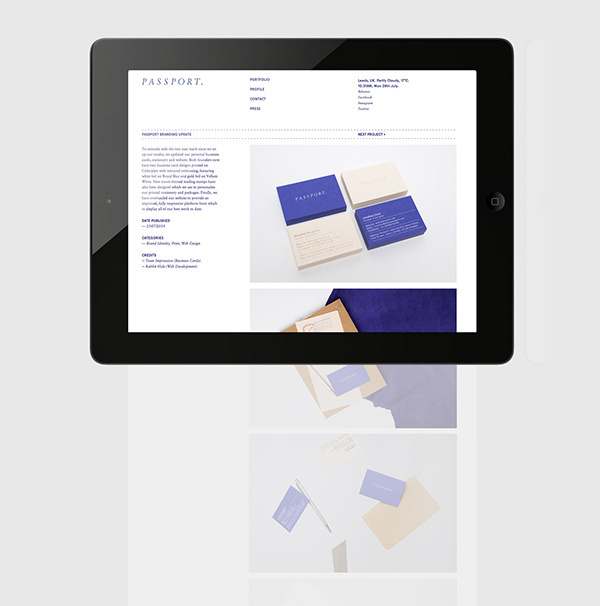 Passport Branding Update on Behance #portfolio #design #passport #layout #web