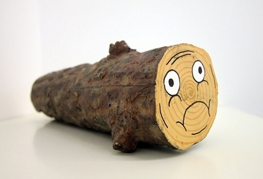 Creative Review - Ian Stevenson's solo show: Really Shit #ian #log #stevenson #art