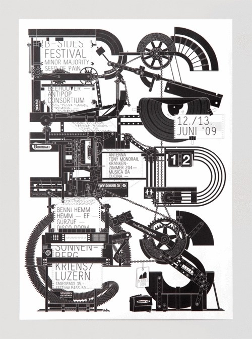 B Sides 2009 by Felix Pfäffli #design #graphic #typography