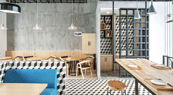 Luminous Restaurant Space by Zones Design - InteriorZine