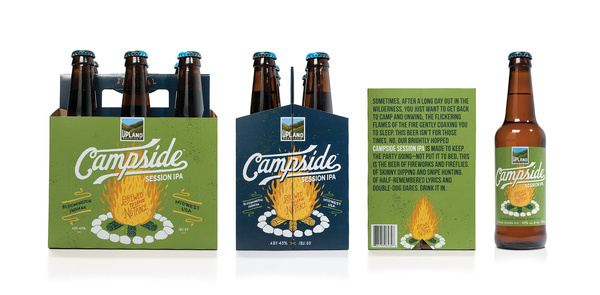 Young & Laramore Upland Brewing Co #beer #laramore #lettering #young #packaging #& #craft #upland #brewing #company #hand #typography