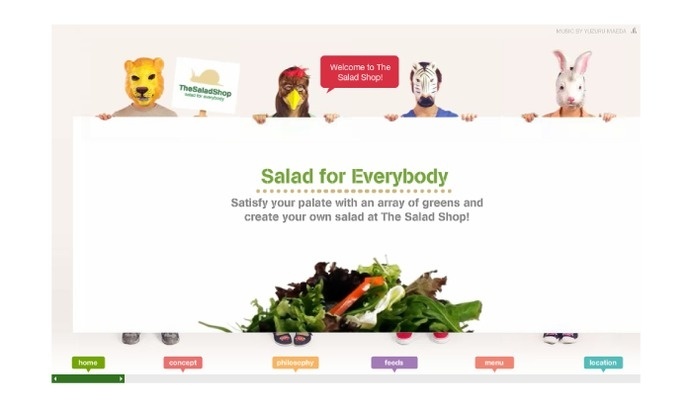 The Salad Shop website Asylum #website #design #web