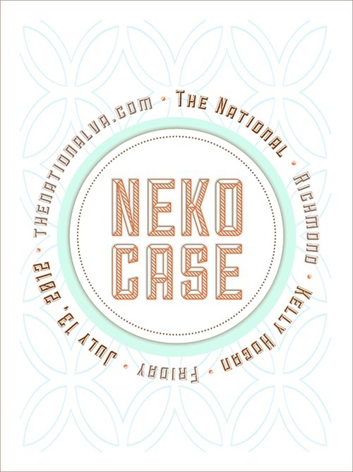 Neko Case Poster #print #design #collateral #poster #type #typography