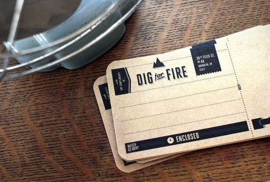 Kelli Anderson: Dig for Fire #logo #digforfire #identity #stationary