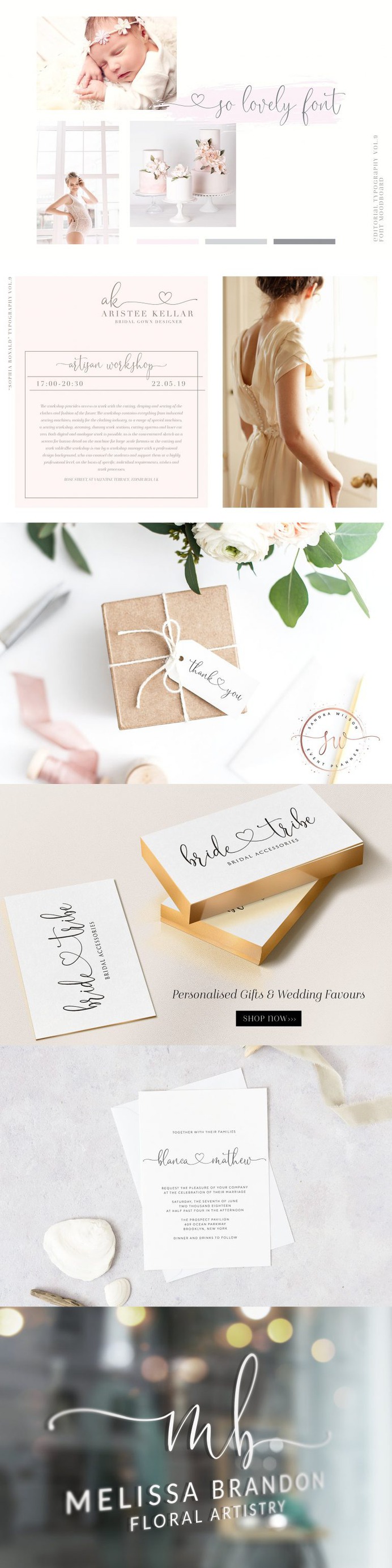 Sophia Ronald // Lovely Script Font