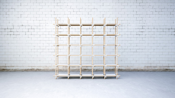 Stavebnice 01 by Jan Plechac & Henry Wielgus #minimalist #bookshelf