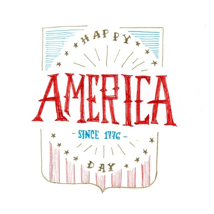 4th of July sketch #america #4thofjuly #murica #type #sketch
