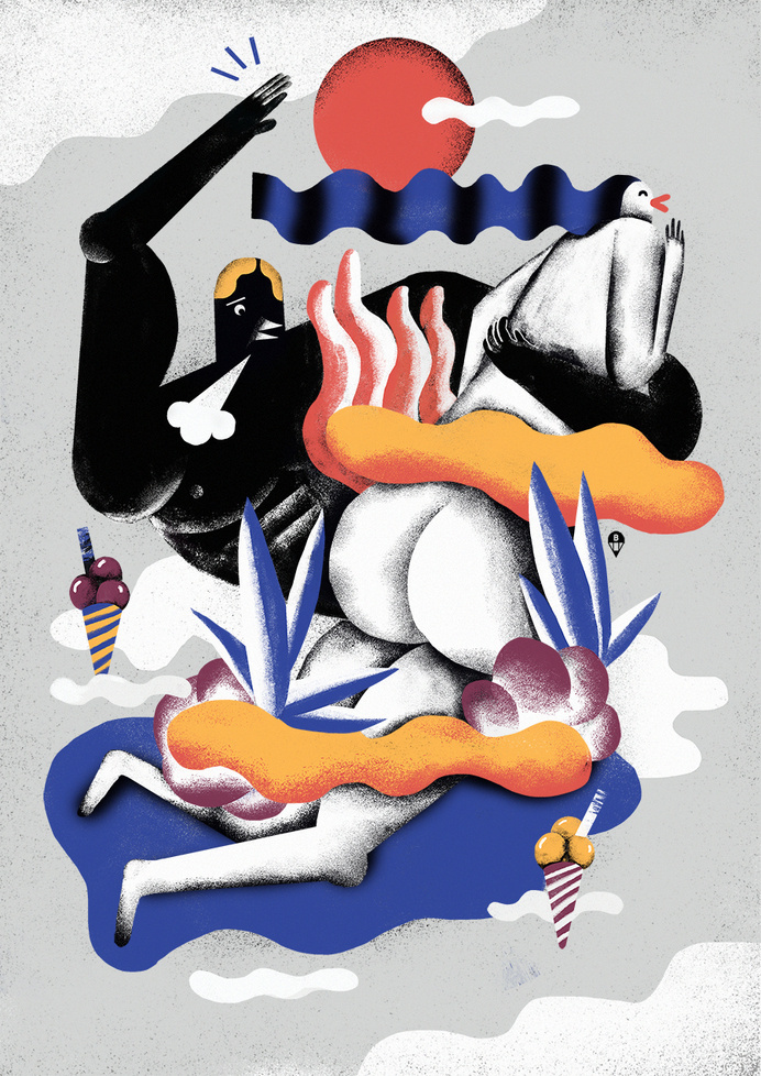KarolBanach-dinujo-oldskull-04 #illustration