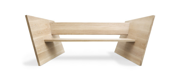 Riverbank PromenadeÂ 2005Adelaide #oak #artisan #brutal #modern #khai #liew #bench #crafted #furniture