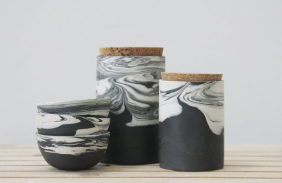 Ceramic Set, ONEandMANY (Etsy)
