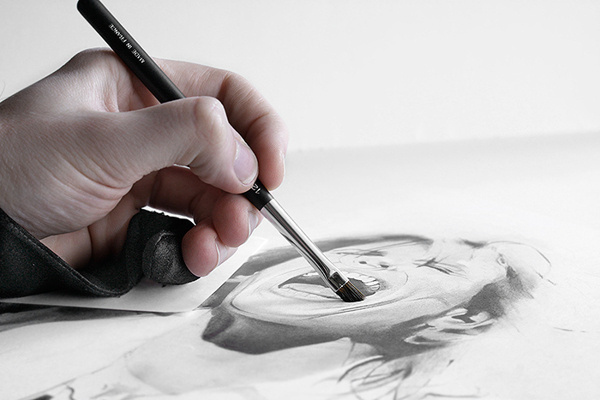 ICONIC #white #icon #& #drawing #charcoal #black #people #iconic #illustration #art #great #pencil #fine