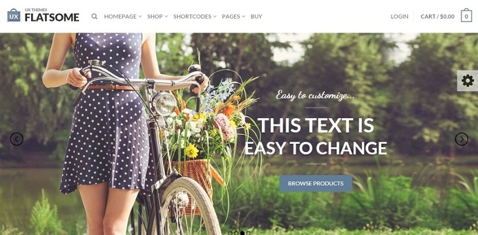 Flatsome Flat theme that can make your site so handsome.