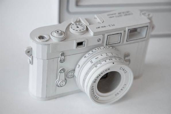 brainrental sculpture #sculpture #camera #illustration #paper #3d