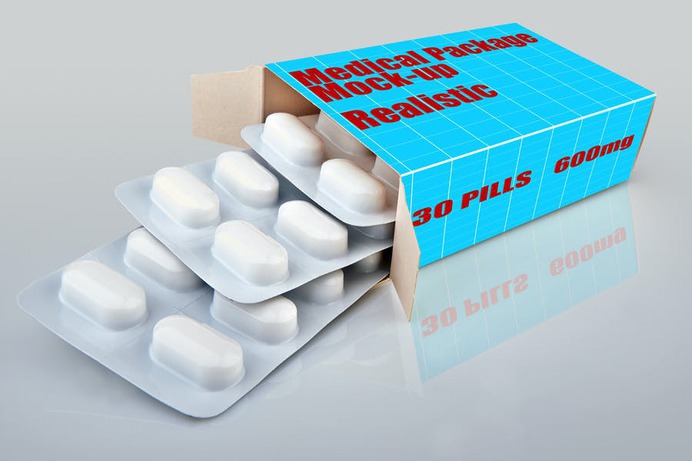 Medical Package Mockup PSD