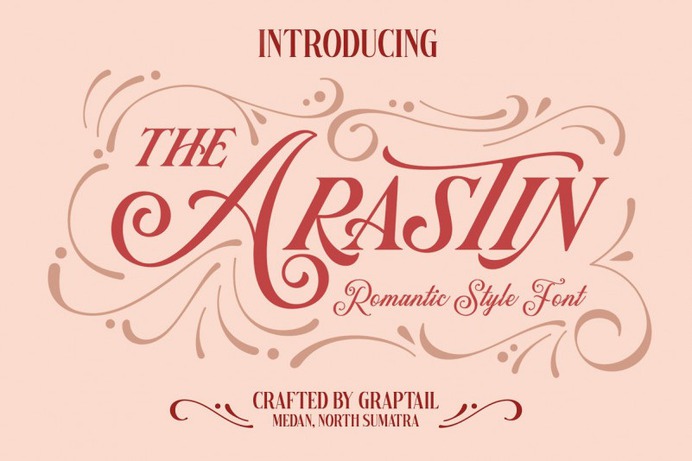 Arastin Font - Free Romantic Calligraphy Typeface