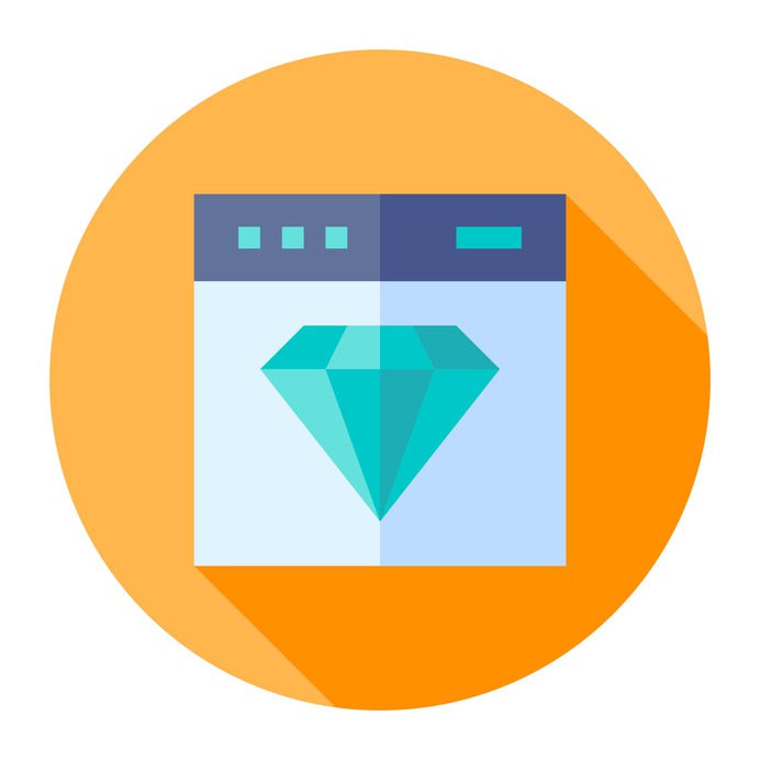 See more icon inspiration related to art and design, seo and web, diamond, web page, browser, website, html, interface and multimedia on Flaticon.