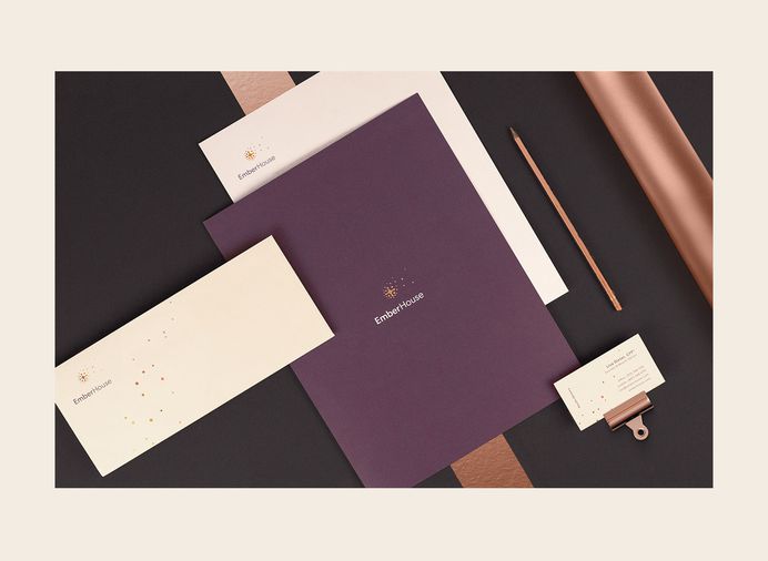 EmberHouse - Branding & Website on Behance