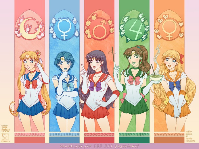 Sailor Moon: 5 Warriors by daekazu