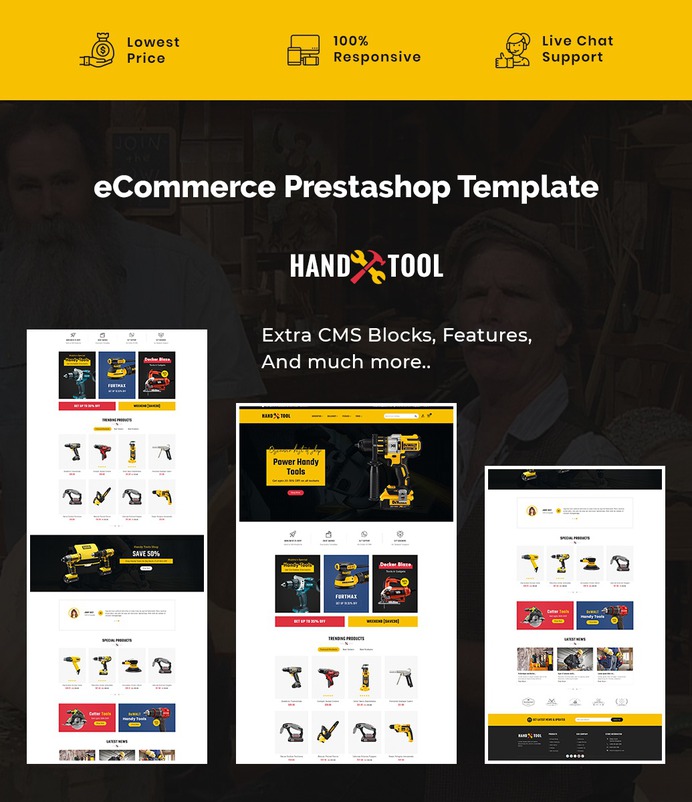 #Hand #Tools & #Power #Equipment - #Prestashop #Responsive #Theme | #TemplateTrip #eCommerce #Website #Design #Template