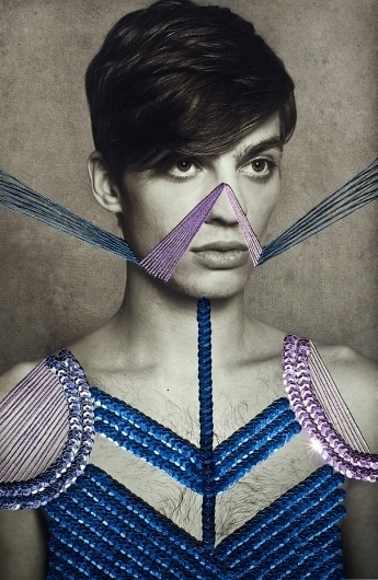 GLTZ, fashion communication inspired by Maurizio Anzeri #fashion