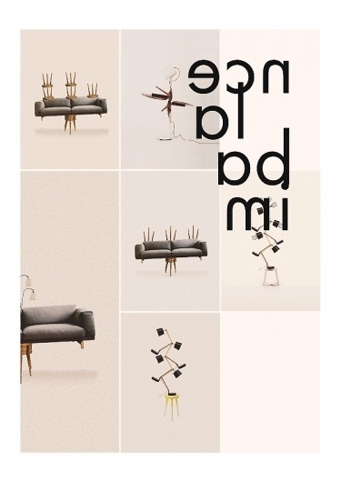 Editorial - La Nouvelle #interior #lamp #sofa #imbalance #design #stool #wood #furniture #typography