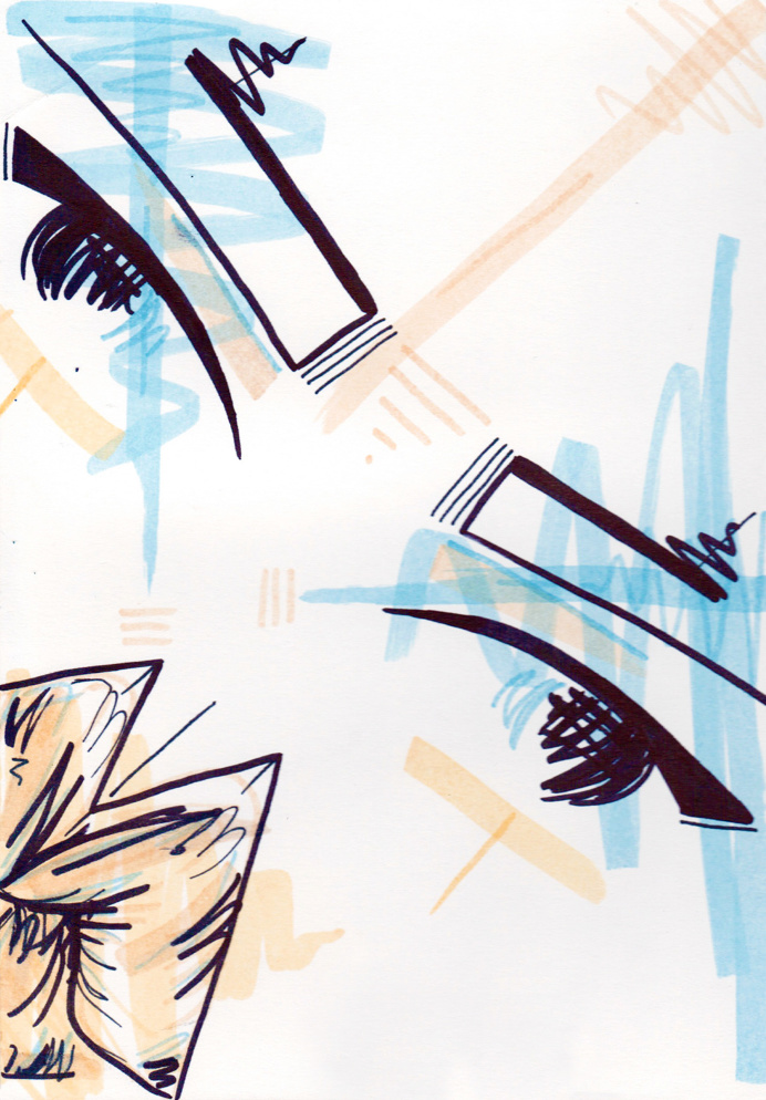 #13 / prim / 230314 by Chiamaka Ojechi #illustration #pastel #lips #markers #minimal