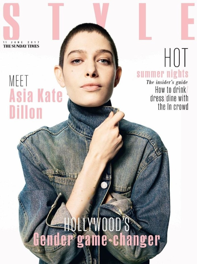 Sunday Times Style Magazine June 2017 Cover with Asia Kate Dillon