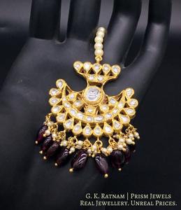 Maang Tika - gold diamond polki kundan meena jadau jewellery