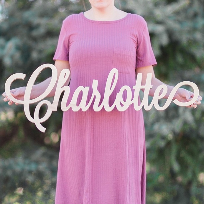 CHARLOTTE Font Letters