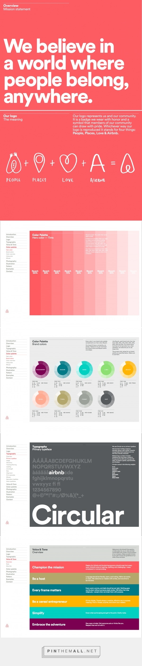 Design Practice: OUGD503: Airbnb Brand Guidelines... - a grouped images picture - Pin Them All