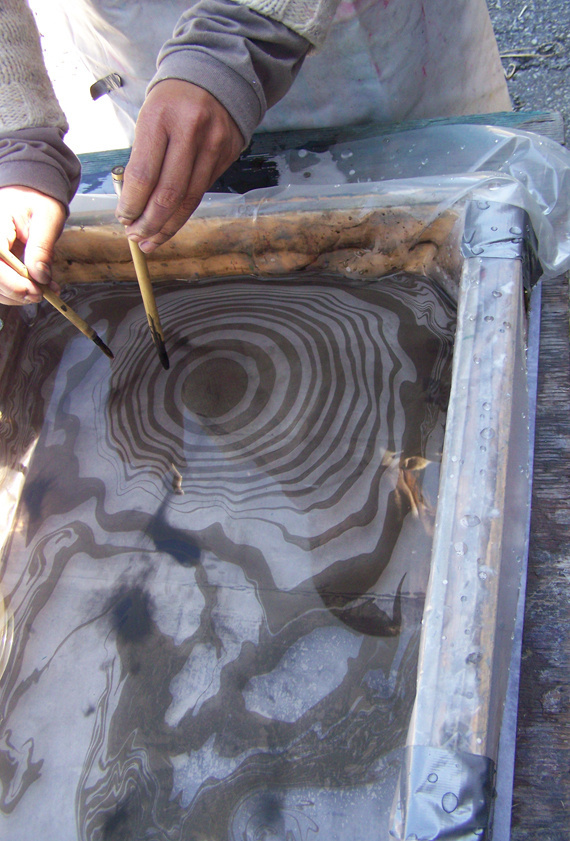 2 Concentric float sumigachi! #marbling #crafting #sumigachi