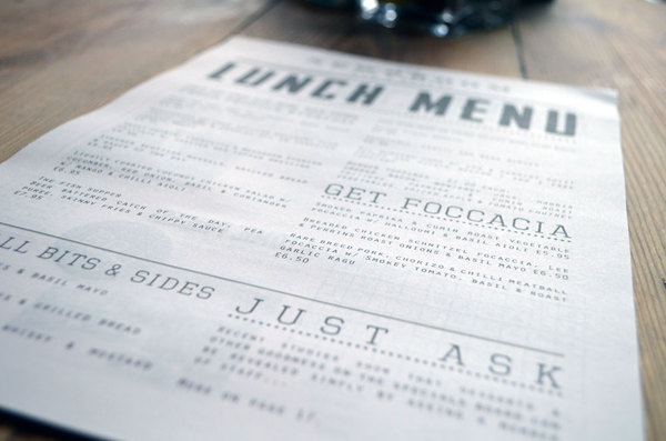 News Room Edinburgh menu design #newsprint #news #white #broadsheet #print #design #article #newspaper #black #restaurant #satire #menu #cookie #headline #edinburgh #and #monster #columns #room