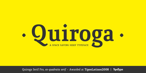 TypeLove_Quiroga_01 #font #quiroga #typography