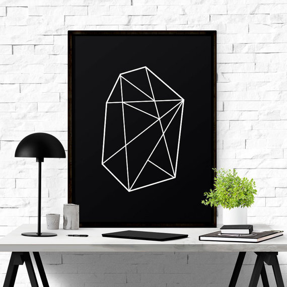 Abstract wall art by #iloveprintable.