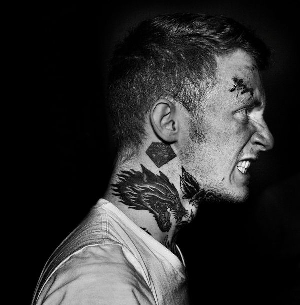 Frank Carter (Gallows) by Phil Sharp #music #monochrome #photography #portrait
