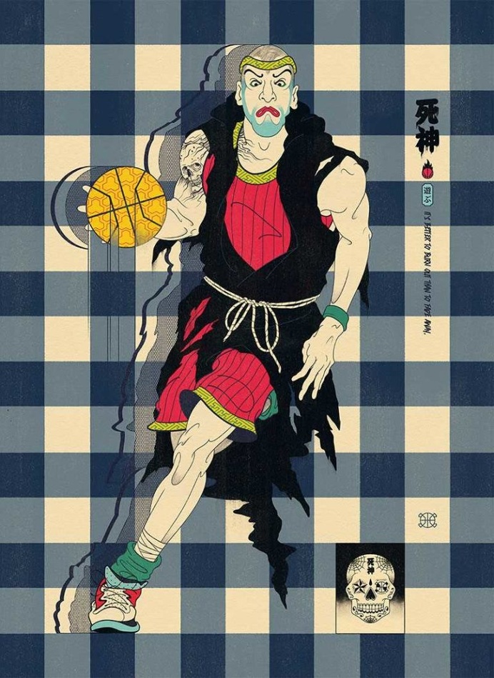 Edo Ball: Illustrations Based on Japanese Mythology and Culture by Andrew Archer
