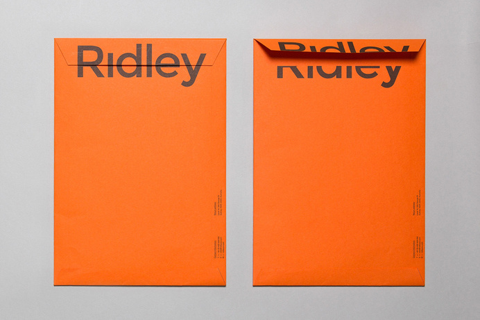 thisislosko: RE: — Ridley #typrography #design #envelope #stationary