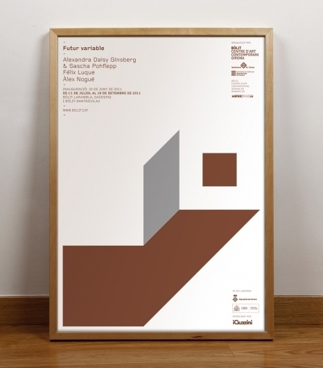 Lamosca, graphic design . Bólit 2011 #shape #design #poster #typography
