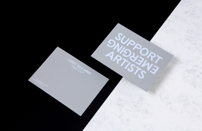 All Works Co. Light Eye Mind Identity #identity #print #lighteyemind #allworksco #graphicdesign #london #logo #minimal #art #gallery