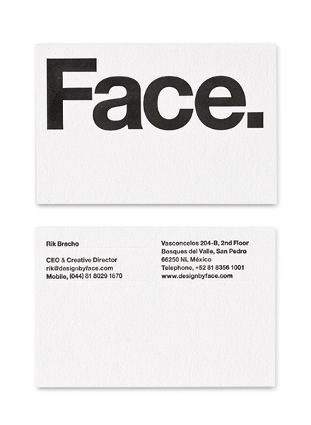 Face — Design by Face. #gird #business #card #stationery #helvetica