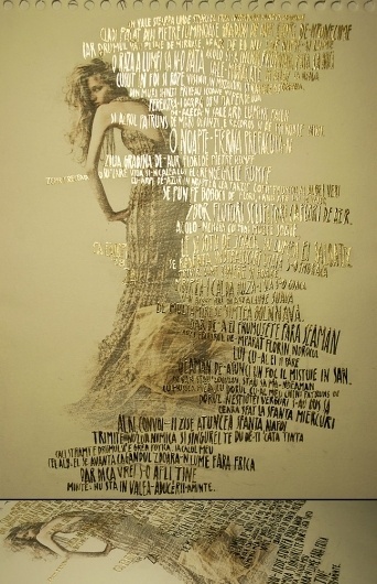 fgda.jpg 647×1000 pixels #girl #transfer #solvent #writing #poster #gold #hand
