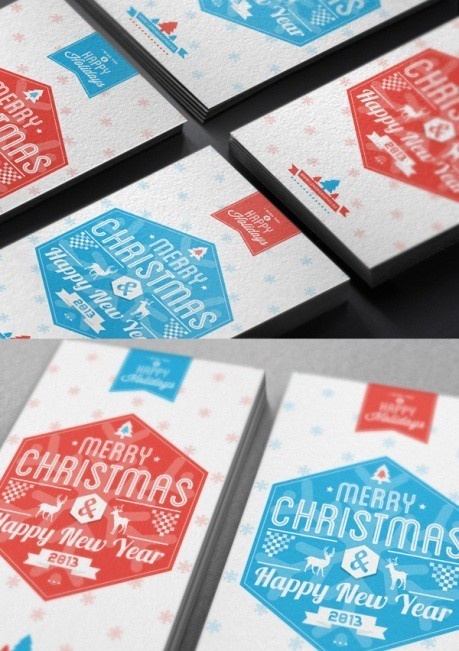 Christmas Cards from Behance for your Inspiration #christmas